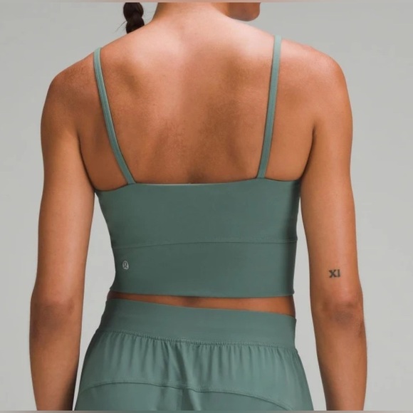 Lululemon Wunder Train Strappy Tank Top in Medium Forest Sz 8 - Picture 2 of 7